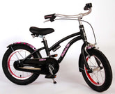 TPFSports Miracle Cruiser Kinderfahrrad - Mädchen - 14 Zoll - Rücktritt + Handbremse - Mattschwarz